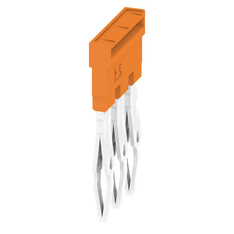 Cross-connector (terminal), Plugged, Number of poles: 3, Pitch in mm: 5.10, Insulated: Yes