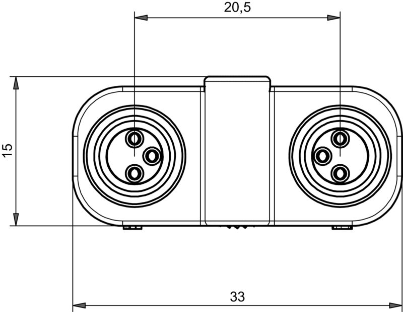 SAI-Y-4-4/2-4 M12/M8
