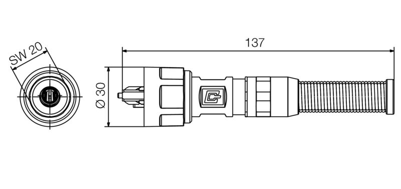 IE-PS-V01M-2SC-POF-BP