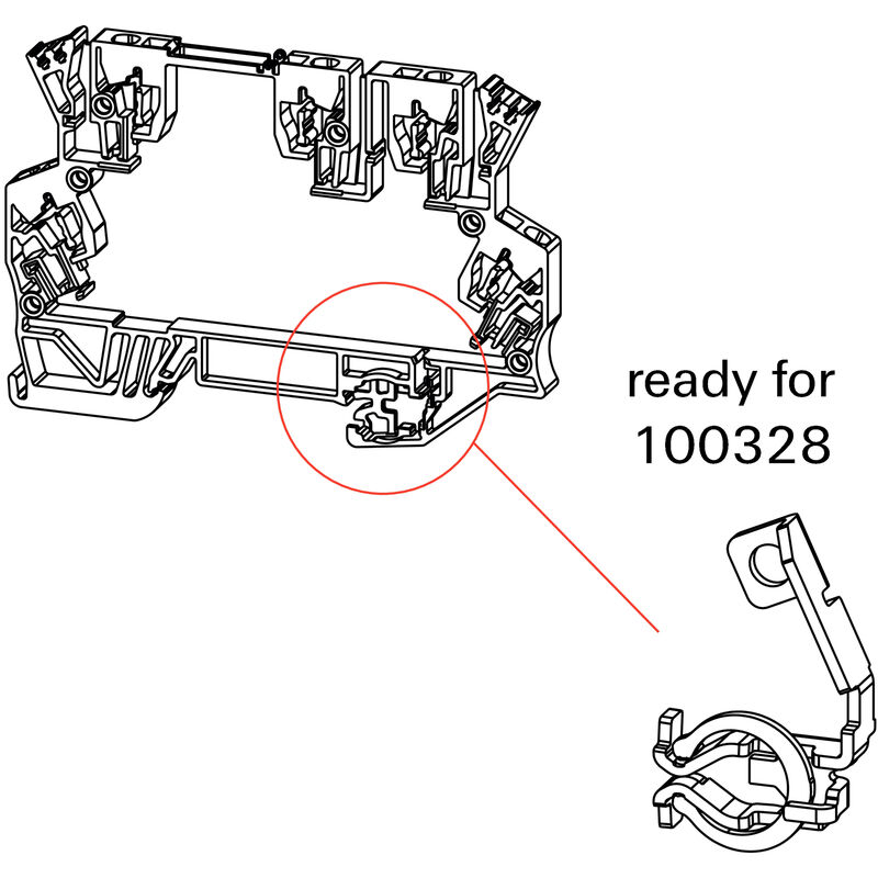 GH MCZUE1.5 - Housing baseplate including PE-contact preperation