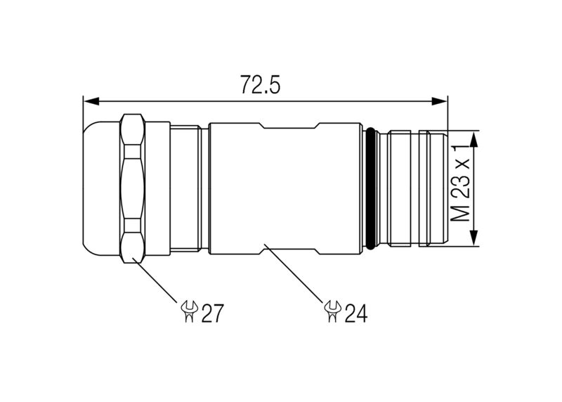 M23连接壳体SAI-M23-KS-7/12