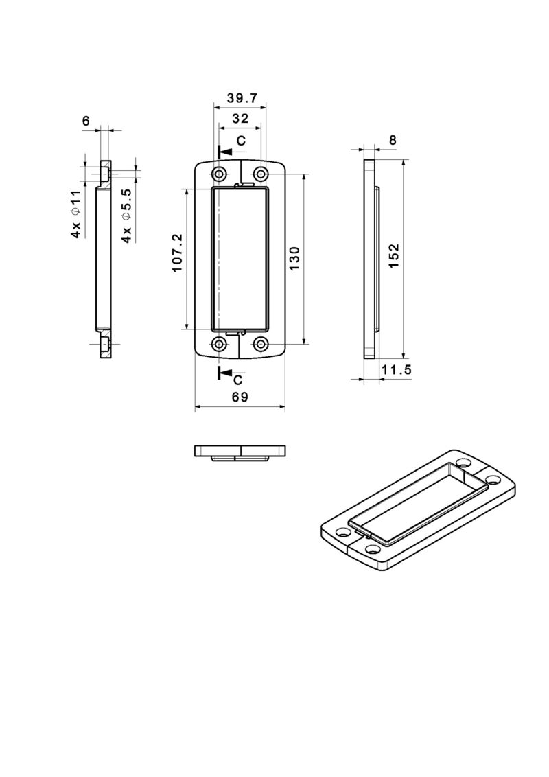 电缆穿墙板 CABTITE FRL 24/10 BK