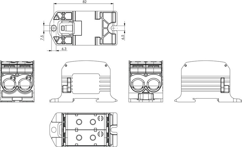 WPD 231 2X95/2X95 GY     