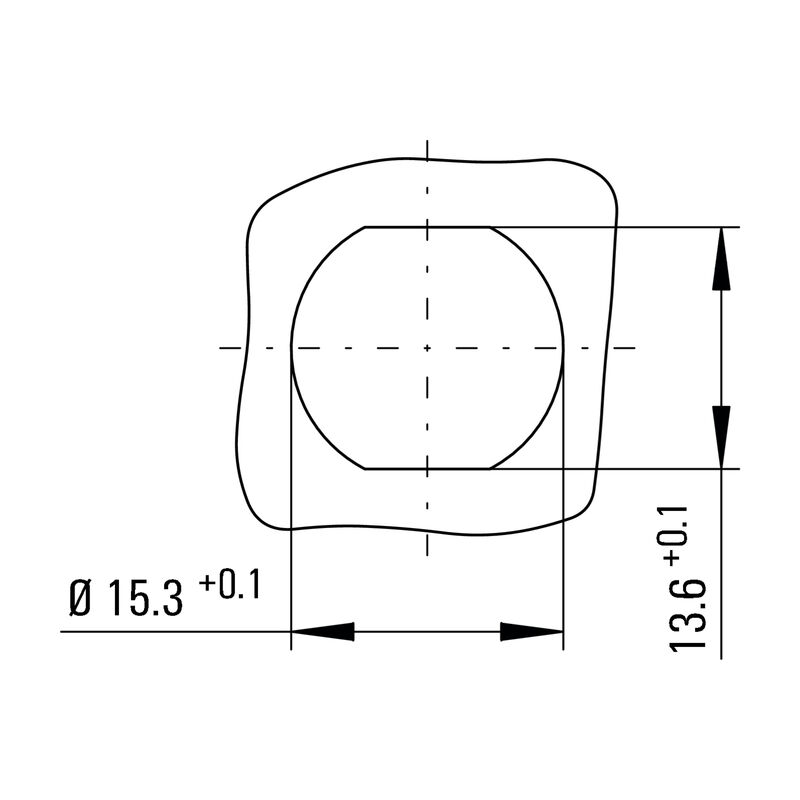 面板安装联接器 SAIE-M12B-5-2.0V-HW-PG9