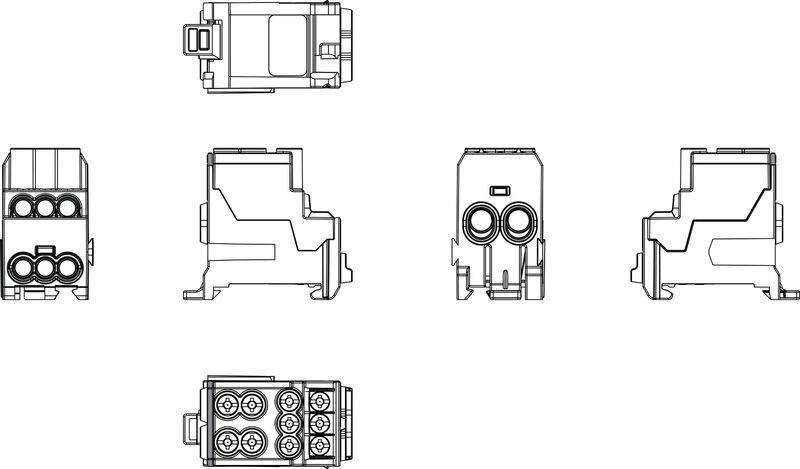 WPD 100 2X25/6X10 BK
