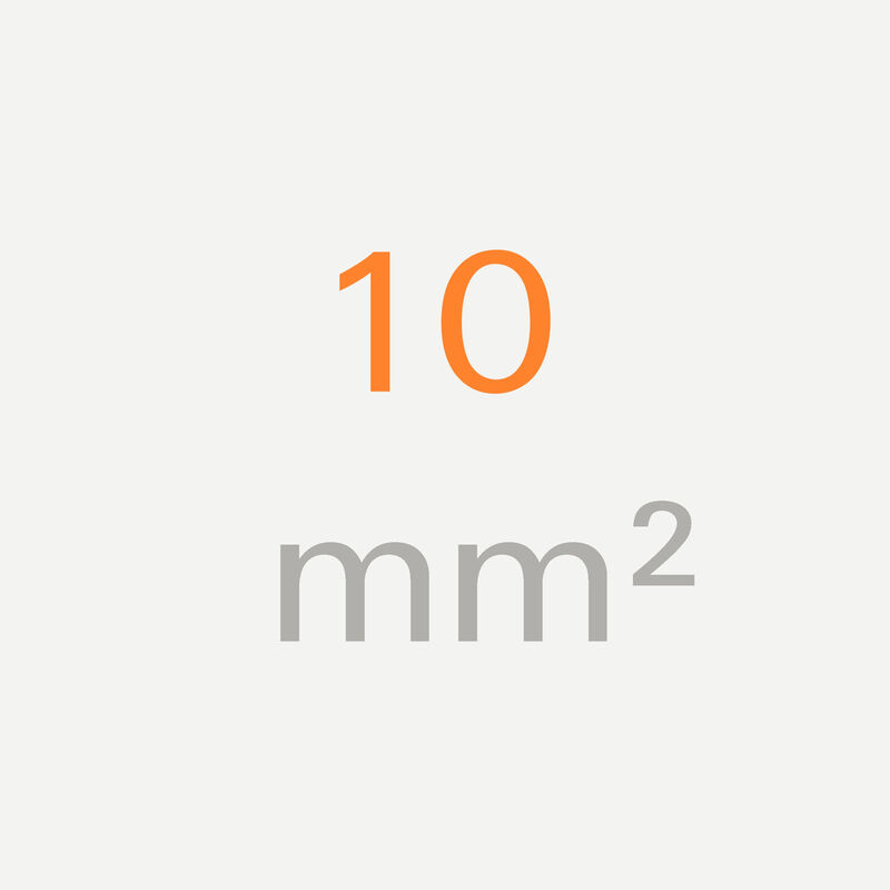 10 mm&sup2;