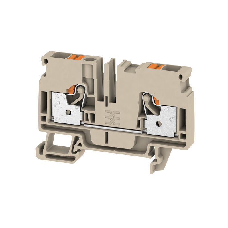 Feed-through terminal block, PUSH IN, 6 mm², 800 V, 41 A, Number of connections: 2