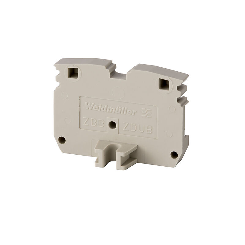 Partition plate (terminal), Mounting block, 33.2 mm x 23.8 mm, dark beige