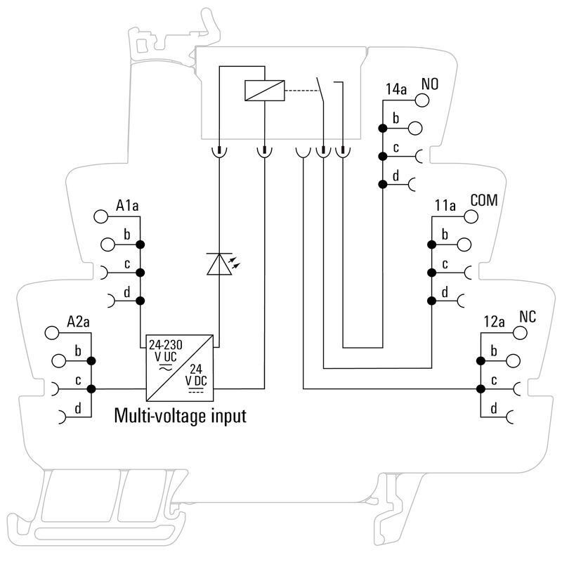 TRP 24-230VUC 1NO HCP ED2