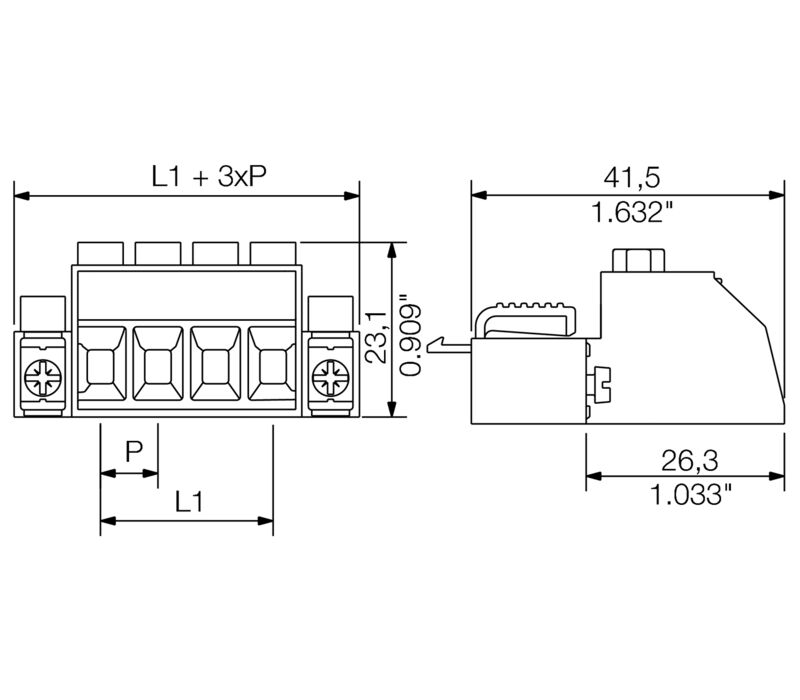 接插件SVZ 7.62HP/04/180SFC SN BK BX