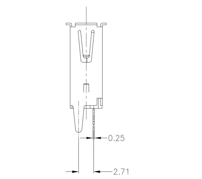 USB2.0A T1V 2.5N4 TY BK