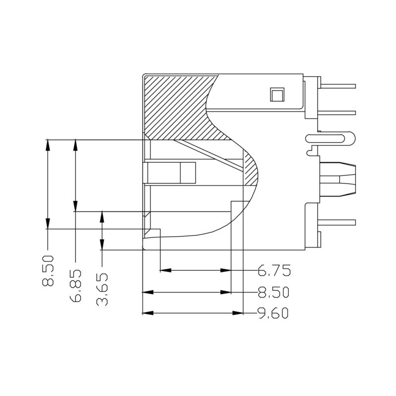 RJ45M R1V 3.3N4YG/YG TY