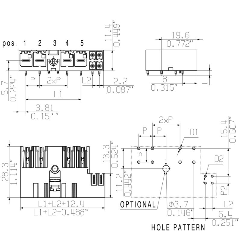 SV-SMT 7.62HP/03/90MF3 SC/6 2.6SN BX