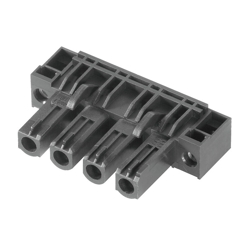 Female headers, solder connection