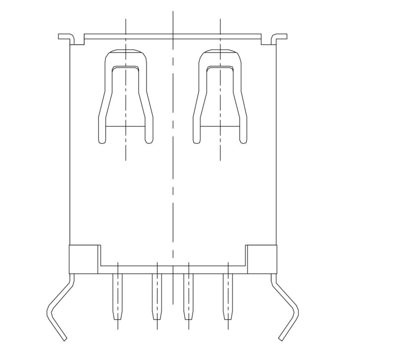 USB2.0A T1V 2.5N4 TY BK