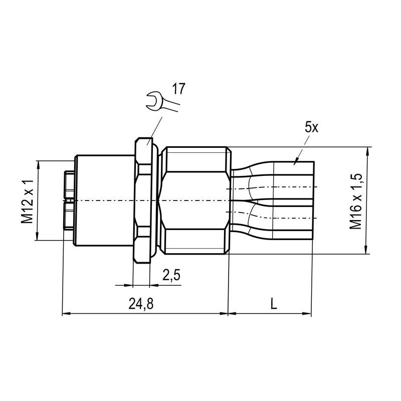 SAIE-M12BK-5-0.2VFM16-1.5
