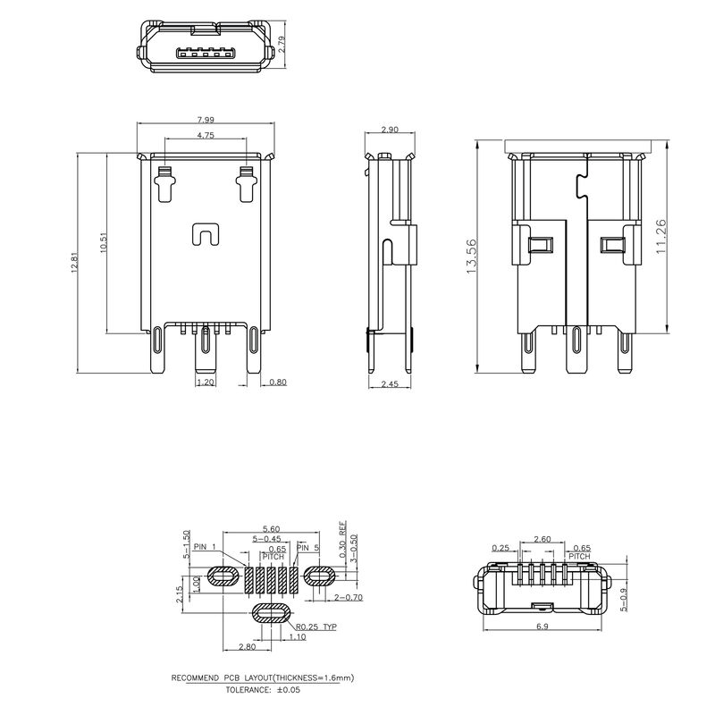USB-MIC2.0B S1V 1N1 RL BK