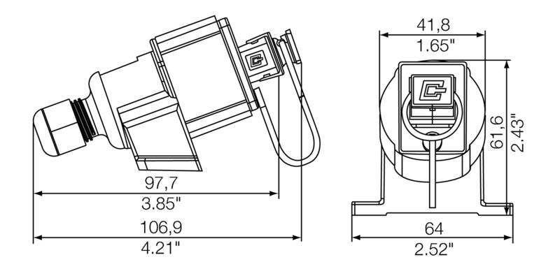 穿墙安装跳线盒座V1