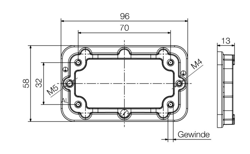 HDC IP65 06B FRAME M4