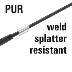 Resistant to welding sparks, black (T)