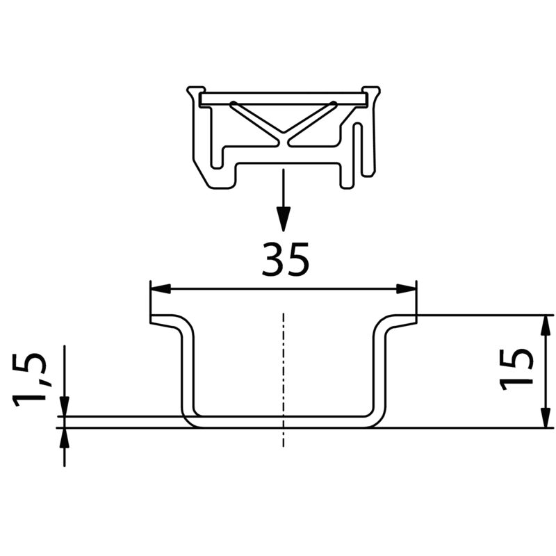 SAMPLE CH20M BUS 250MM TS 35X15