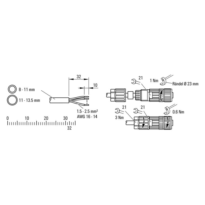 SAIBGP-P-5L-8/13.5-M12