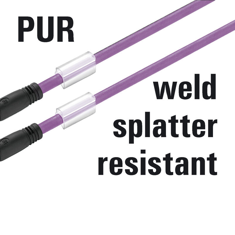 无卤素 PUR 机器人，紫色 (T)