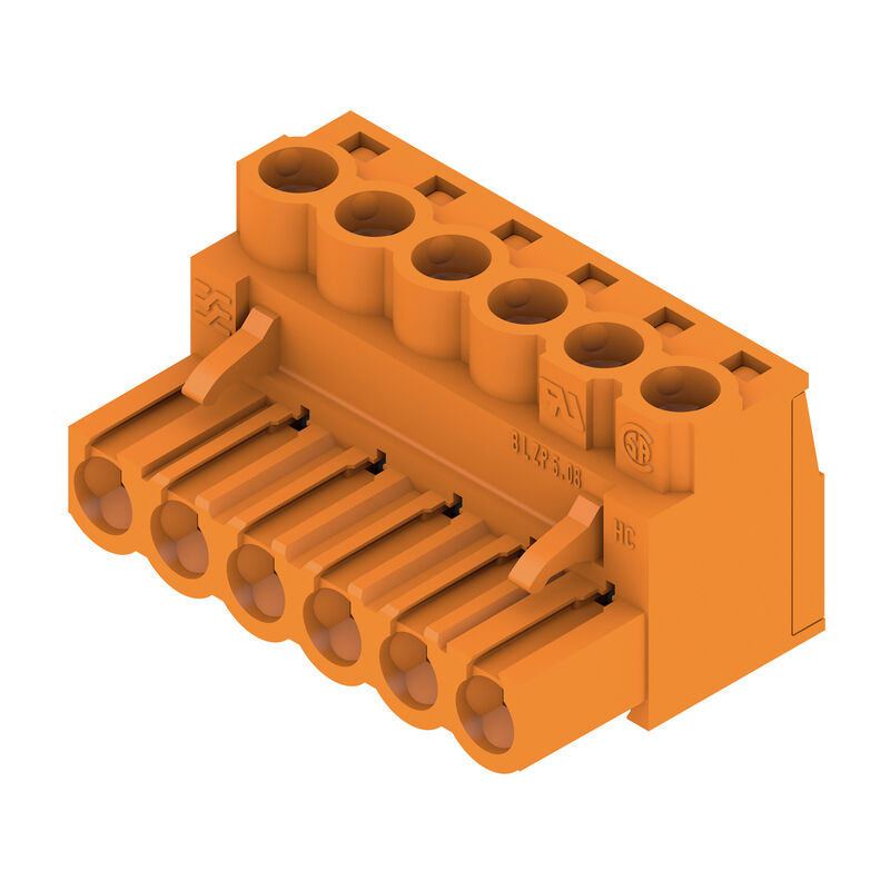 PCB plug-in connector (wire connection), 5.08 mm, Number of poles: 6, Clamping yoke connec