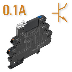 Ausführungen mit Ausgang 3...48 V DC 0,1 A