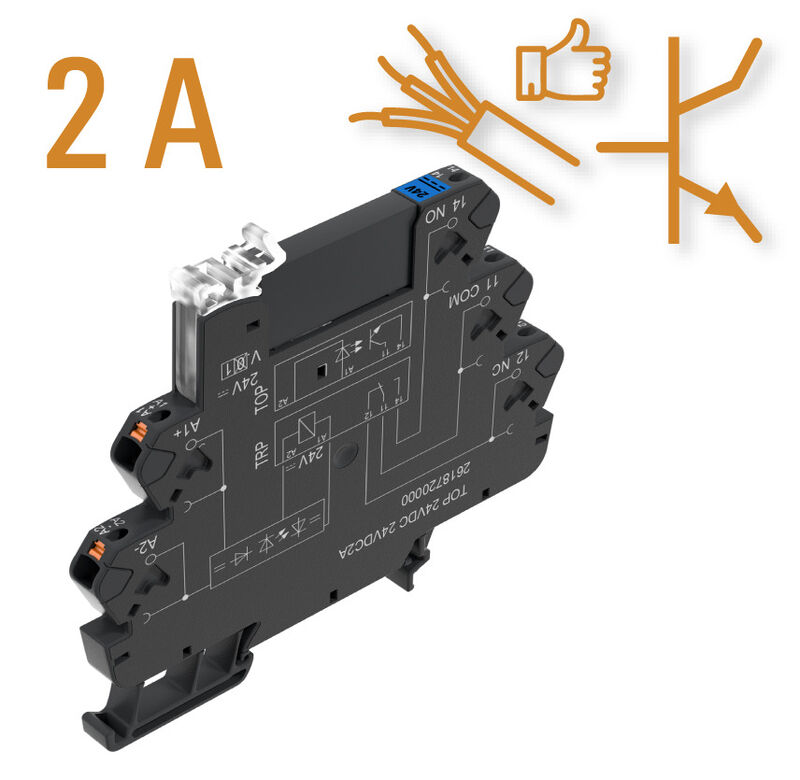 3...33 V DC 2 A utgångsvariant (ställdon)