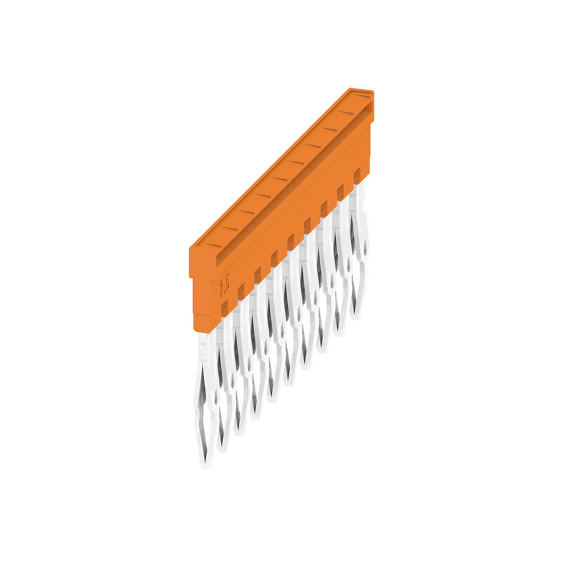 Cross-connector (terminal), Plugged, Number of poles: 10, Pitch in mm: 5.10, Insulated: Ye