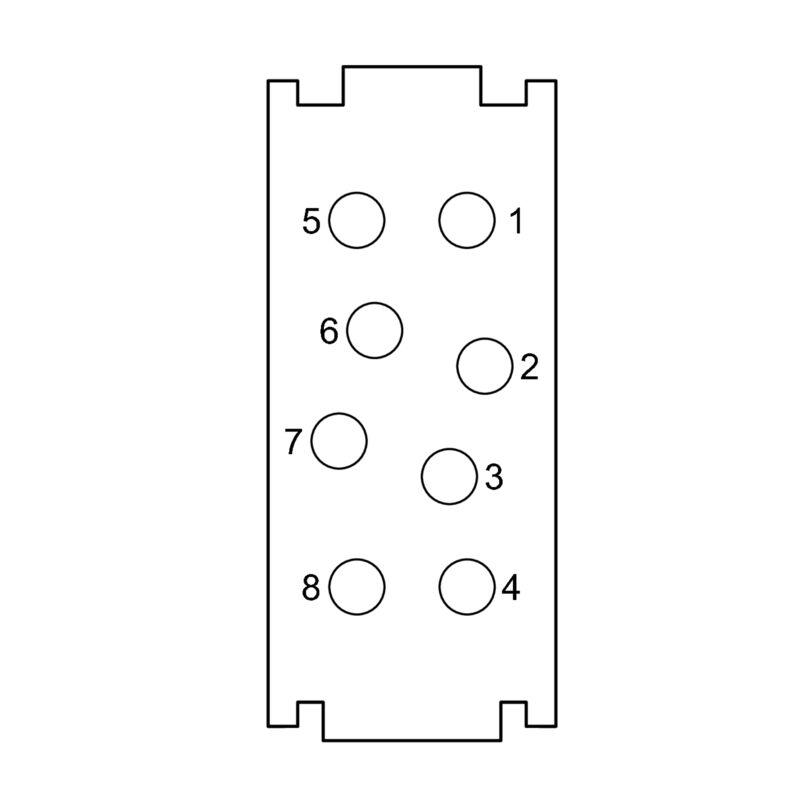 模块连接器HDC MHE 8 FP