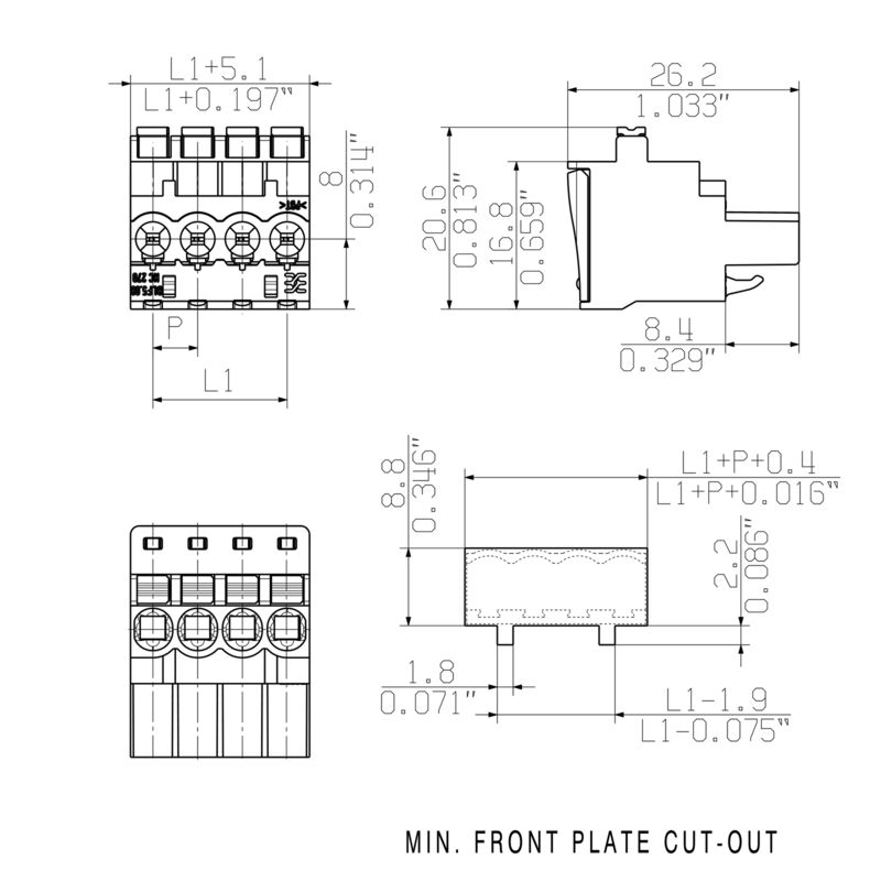 BLF 5.08HC/20/270 SN OR BX