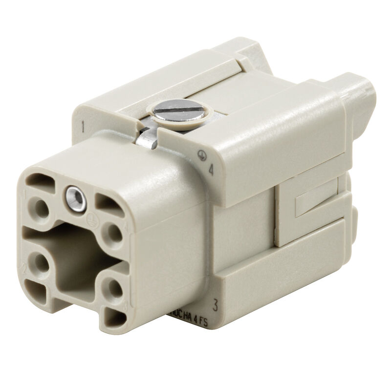 Contact insert (industry plug-in connectors), Female, 400 V, 16 A, Number of poles: 4, Screw connect