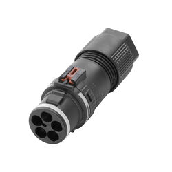 Plug connector - click system