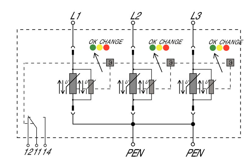 电涌保护器VPU AC II  3 R 300/50 Y