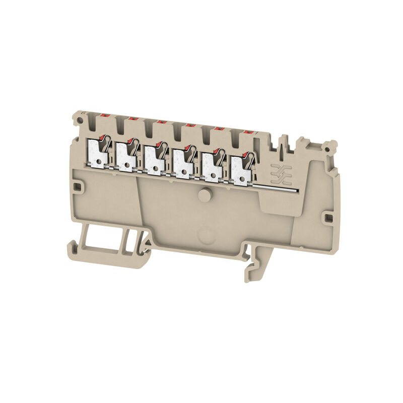 Potential distributor terminal, PUSH IN, 1.5, 500 V, 17.5 A, Number of connections: 6, TS