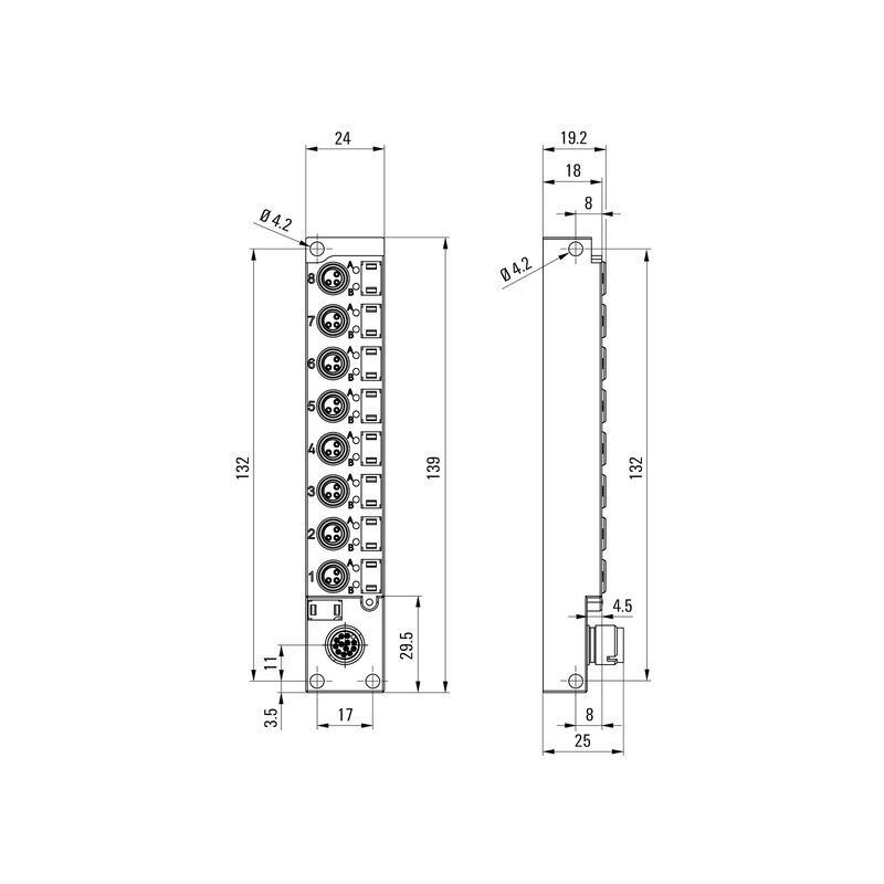 SAI-08L-VP12-3A-M08L-PNP