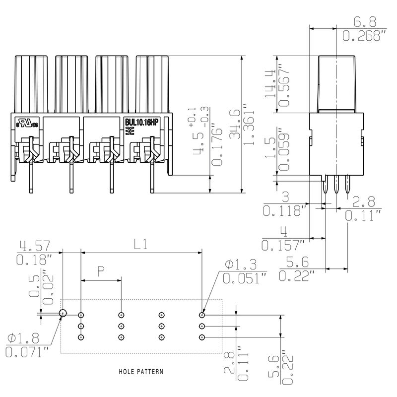 BUL 10.16HP/03/180 4.5AG BK BX SO