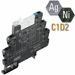 AgNi contacts for C1D2 applications