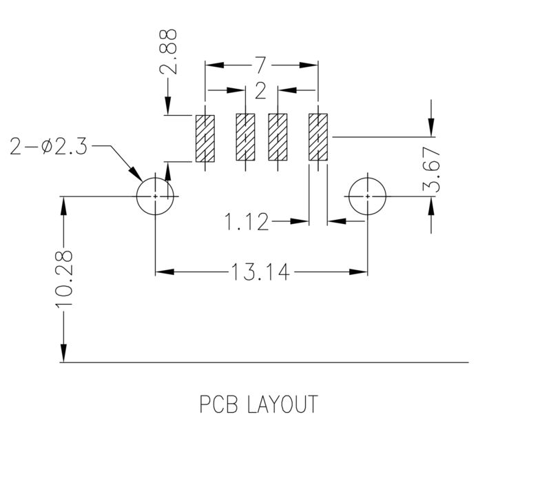 USB2.0A S1H 1.4N4 TY BK