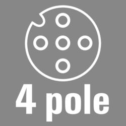 4-pole, A-coded