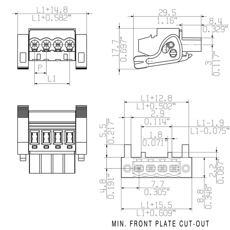 BLZP 5.00HC/19/270LR SN BK BX