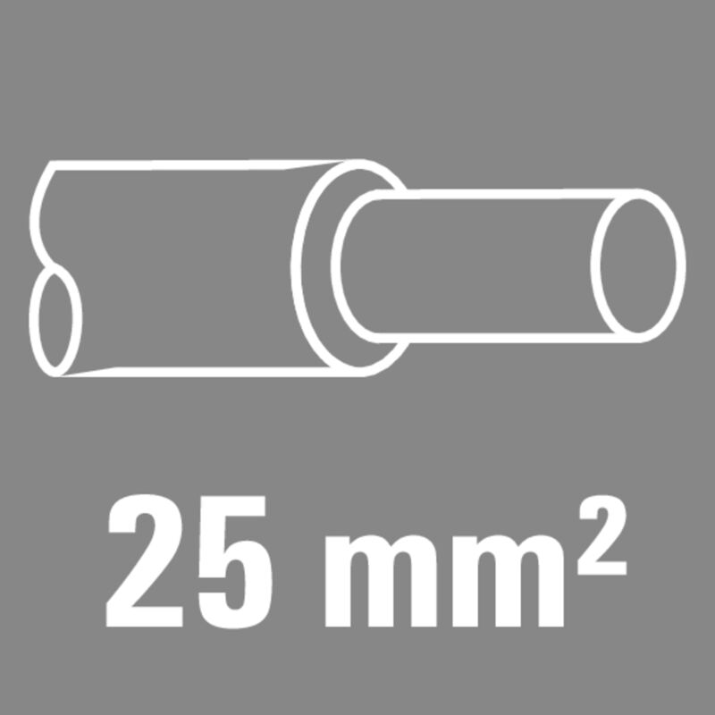 Para conductores de 25,0 mm&sup2;
