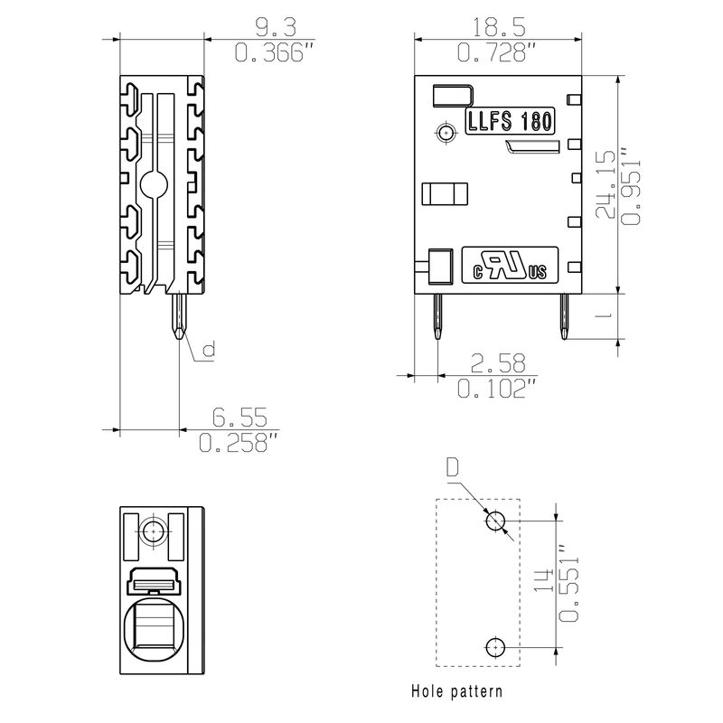LLFS 7.50/01/180 5.0SN BK BX