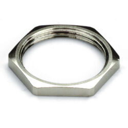 Brass lock nuts, nickel-plated