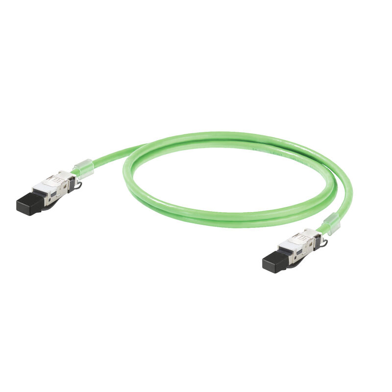 Cavo per installazione in catene portacavi cat. 5. PUR - RJ45 IP 20 con calotta di protezione