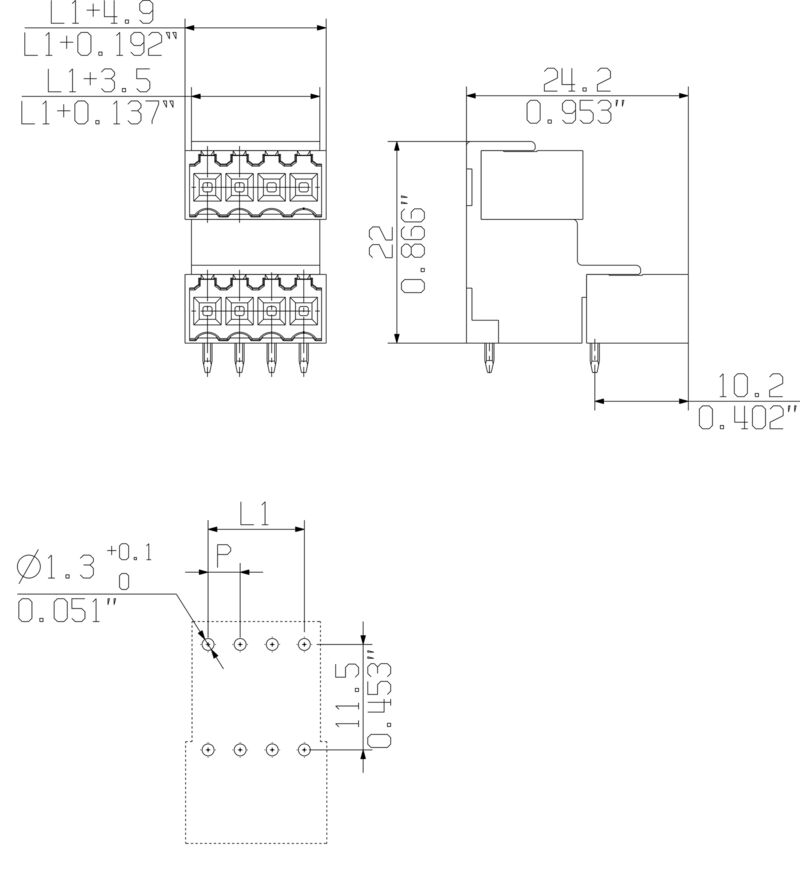 接插件 SLD 3.50V/28/90G 3.2SN OR BX