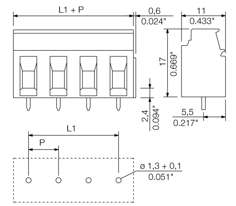 LP 7.62/02/90 4.5SN OR BX
