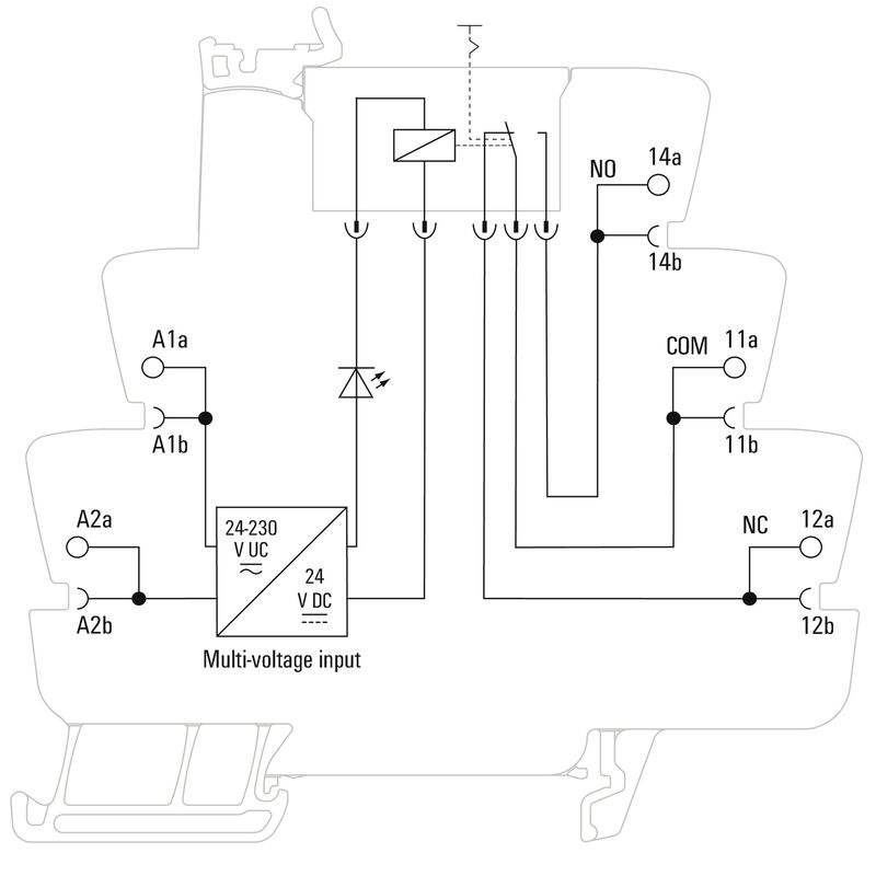 TRP 24-230VUC 1CO AGSNO ED2 PB